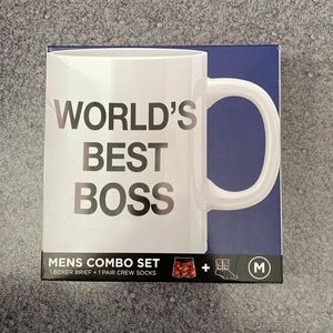 The Office Worlds Best Boss Socks and Boxer Set